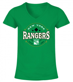 T-Shirt Official New York Rangers Fanatics Branded Kelly Green St Patrick's Day Celtic