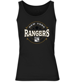 T-Shirt Official New York Rangers Fanatics Branded Kelly Green St Patrick's Day Celtic