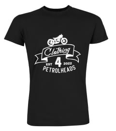 Logo clothing 4 petrolheads mit Aufdruck auf Rückseite Rund