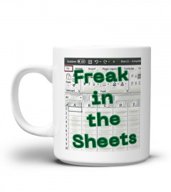 Freak In The Sheets Mug, Funny Excel Spreadsheets Coffee Mug, CPA Accountant Gifts For Men Women, Tax Preparer Tax Season Office Mugs, Accounting Cup For Coworker