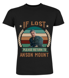 IF LOST PLEASE RETURN TO ANSON MOUNT