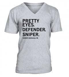 Official Gabbie Marshall Pretty Eyes Defender Sniper Shirt Sweatshirt