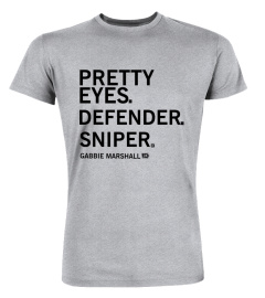 Official Gabbie Marshall Pretty Eyes Defender Sniper Shirt Sweatshirt