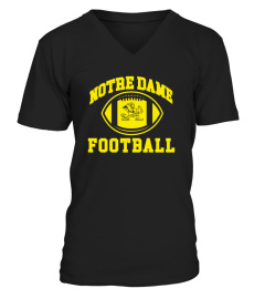 Official Marcus Freeman Wearing Notre Dame Football T-Shirt