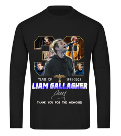 LIAM GALLAGHER 32 YEARS OF 1991-2023