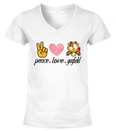 peace love garfield tshirt