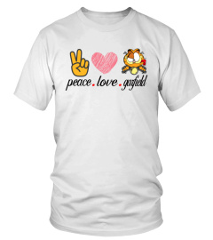 peace love garfield tshirt