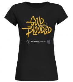 NBA 2023 Playoffs GS Warriors Gold Blooded Shirt Black
