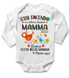 STAI FACENDO UN OTTIMO LAVORO MAMMA