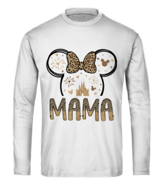 Disney Mama Minnie Mouse Mother's Day Leopard Shirt