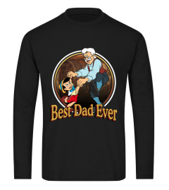 Disney Pinocchio &amp; Geppetto Best Dad Ever Retro Shirt