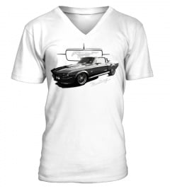 Clscr-011-WT.Ford Mustang Shelby Vintage T-shirt premium
