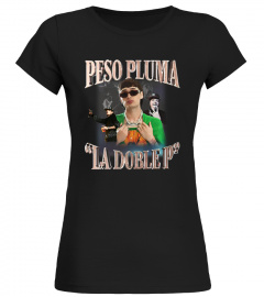 Peso Pluma Merch Store La Doblep T Shirt - Peso Pluma Vintage T Shirt Black