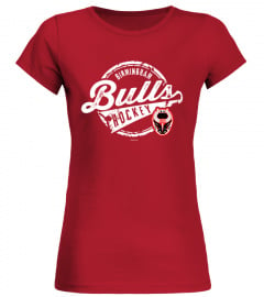 Birmingham Bulls Hockey Red T Shirt Mens Clacssic