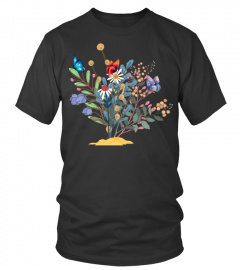 Vintage T, plant shirt, botanical t, wildflower shirt, wildflower
