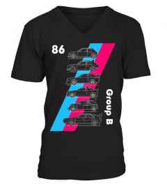 Group B rallycars pink and blue