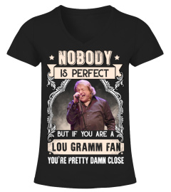 NOBODY IS PERFECT BUT IF YOU ARE A LOU GRAMM FAN YOU'RE PRETTY DAMN CLOSE