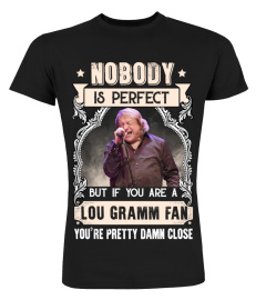 NOBODY IS PERFECT BUT IF YOU ARE A LOU GRAMM FAN YOU'RE PRETTY DAMN CLOSE