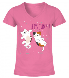 Let´s jump! - Damen T-Shirt V-Ausschnitt