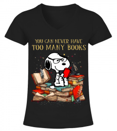 Snoopy You Can Never Have Too Many Books QTSNOPY010623A2