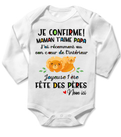 JE CONFIRME! MAMAN T'AIME PAPA