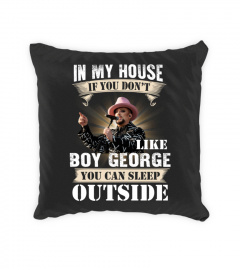 IN MY HOUSE IF YOU DON'T LIKE BOY GEORGE YOU CAN SLEEP OUTSIDE