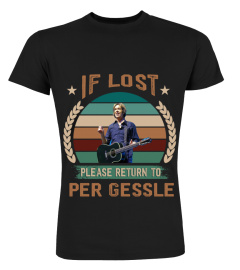 IF LOST PLEASE RETURN TO PER GESSLE