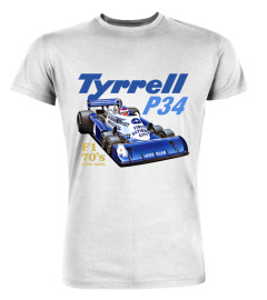 Tyrrell P34 F1 années 70 belles voitures style rétro 