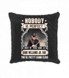 NOBODY IS PERFECT BUT IF YOU ARE A HANK WILLIAMS JR. FAN YOU'RE PRETTY DAMN CLOSE