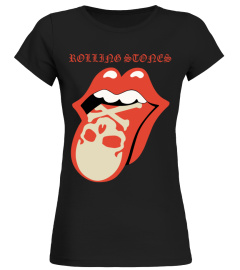 RLS62UK-BK.The Rolling Stones - Skull &amp; Crossbones Tongue Logo