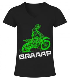 BK. Eli Tomac Brap Braap 2-Stroke Send It Motocross Dirt Bike Green ET3 