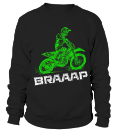 BK. Eli Tomac Brap Braap 2-Stroke Send It Motocross Dirt Bike Green ET3 