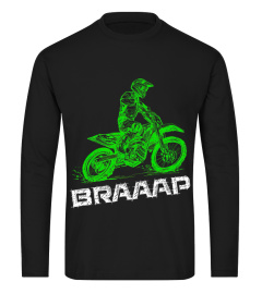 BK. Eli Tomac Brap Braap 2-Stroke Send It Motocross Dirt Bike Green ET3 