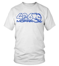 WT. Mopar HEMI Engine Blue Hellephant Logo T-Shirt-