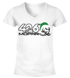 WT. Mopar Holiday Hellephant 426 Santa Hat Green T-Shirt-
