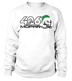 WT. Mopar Holiday Hellephant 426 Santa Hat Green T-Shirt-