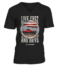 BK. Ram Trucks Live Free and Drive T-Shirt-