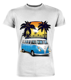 marina blue volkswagen bus california beachin jim schuett transparent WT