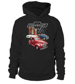 Chevy Truck American Metal American Flag BK