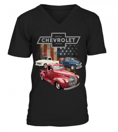 Chevy Truck American Metal American Flag BK