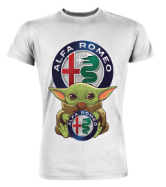 Baby Yoda face mask hug Alfa Romeo WT