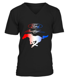 Ford Red White &amp; Blue Mustang Logo BK