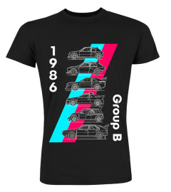 Group B rallycars pink and blue BK