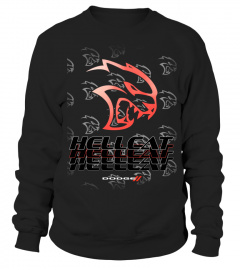Red Dodge Hellcat Emblem &amp; Three Color Script BK