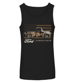 Ford Truck Camo American Flag BK