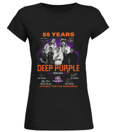 55 Aniversary Deep Purple Shirt