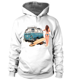 VINTAGE VW WOMEN'S SURFER DUDE AND BUS WT