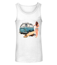 VINTAGE VW WOMEN'S SURFER DUDE AND BUS WT