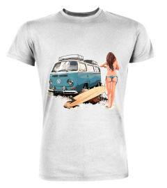 VINTAGE VW WOMEN'S SURFER DUDE AND BUS WT