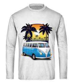 Marina blue volkswagen bus california beachin jim schuett transparent WT